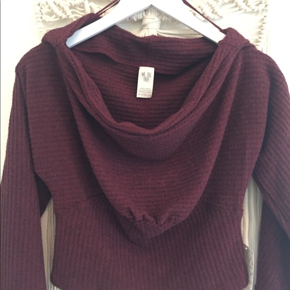Free People Cowl Neck Knit Bell Sleeve Top… - Picture 2 of 7